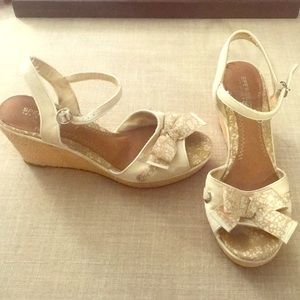 Sperry top sider beige espadrilles wedge sandals
